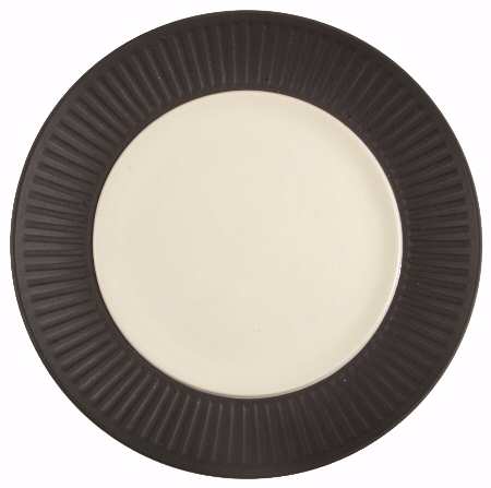 Flamestone Fluted Brown (Older) Salad Plate