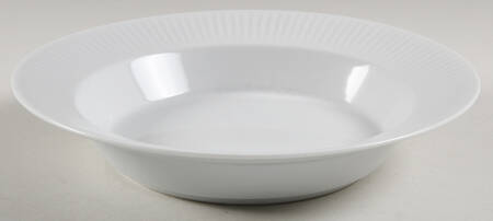 Fluted White Cafe Rim Soup Bowl