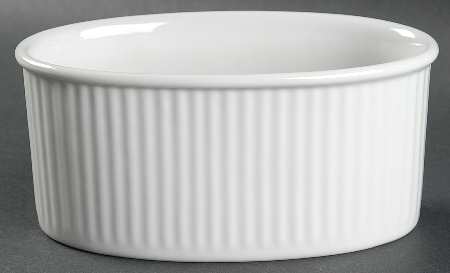 Fluted White Cafe Gravy Boat