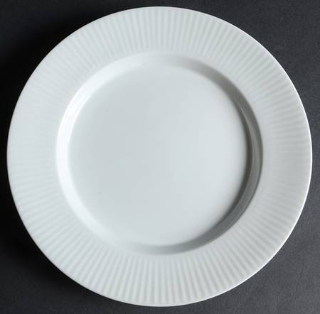 Fluted White Cafe Salad Plate