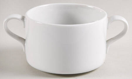 Fredriksborg Black Flat Cream Soup Bowl & Saucer Set