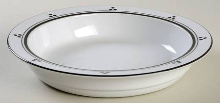 Fredriksborg Black Rim Soup Bowl