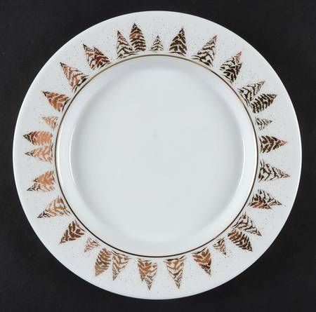 Golden Pine Salad Plate