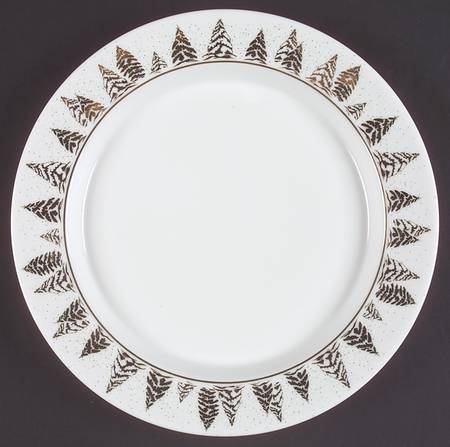 Golden Pine Dinner Plate
