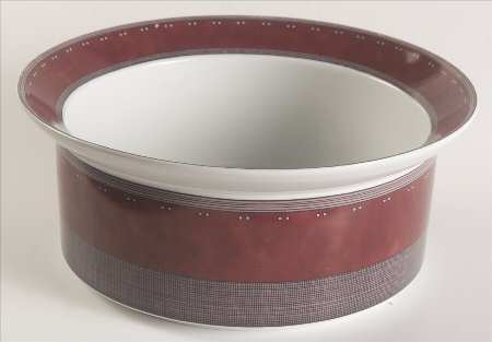 Gridworks Burgundy 7" Round Vegetable Bowl