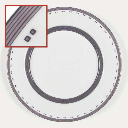 Gridworks Burgundy Salad Plate