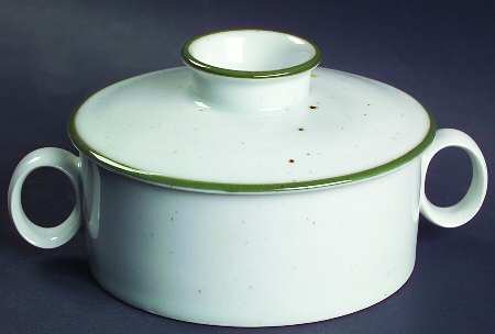 Green Mist Sugar Bowl & Lid