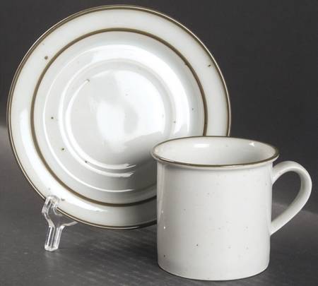 Green Mist Flat Cup & Saucer Set