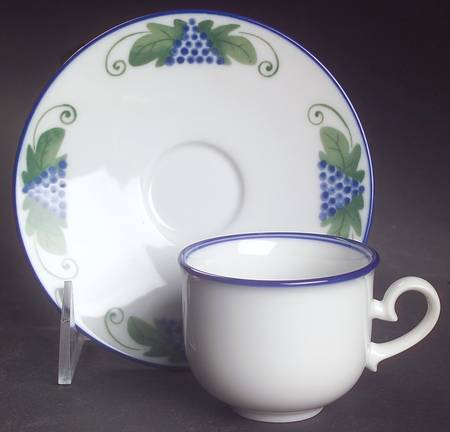 Harvest Flat Demitasse Cup & Saucer Set