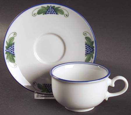 Harvest Flat Cup & Saucer Set