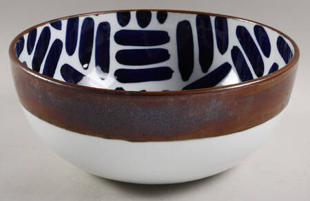 Herringbone 10" Large Salad Serving Bowl