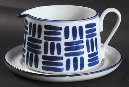 Herringbone Gravy Boat & Underplate