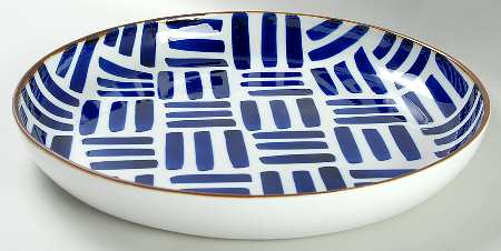 Herringbone Deep Round Platter by Dansk