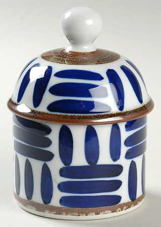 Herringbone Sugar Bowl & Lid