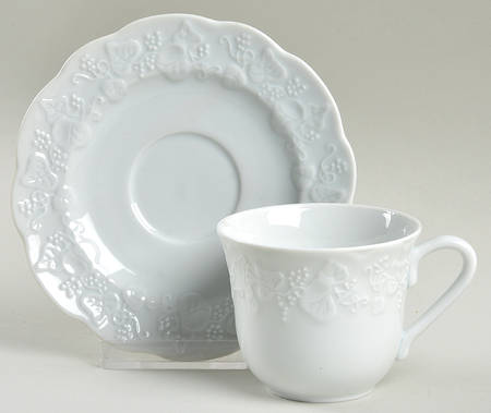 Ivy Flat Demitasse Cup & Saucer Set
