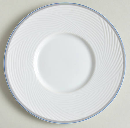 Jacquard Blue Saucer for Flat Cup