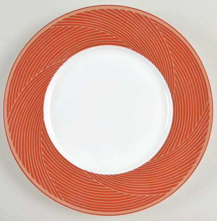 Jacquard-Red Salad Plate
