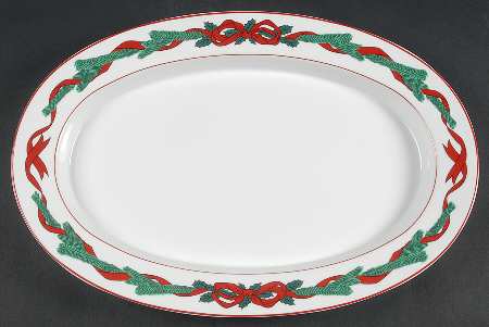 Jul Tidings 16" Oval Serving Platter