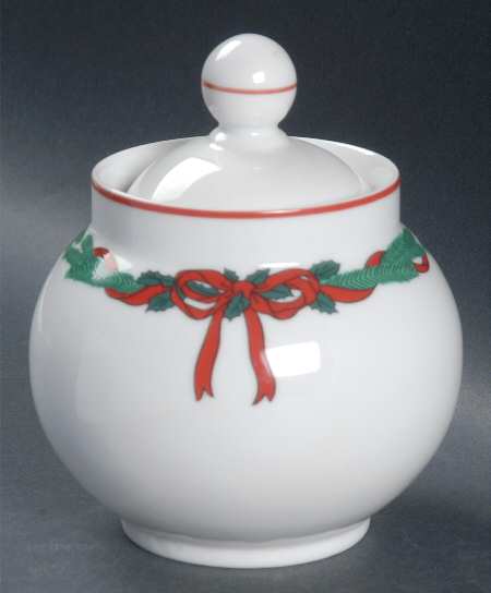 Jul Tidings Sugar Bowl & Lid