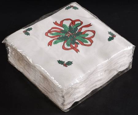 Jul Tidings Package of Paper Beverage Napkins