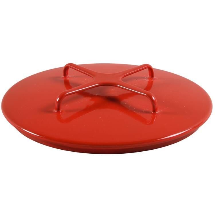 Kobenstyle Red (Older) 2 Quart Metal Covered Casserole, Lid Only