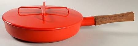Kobenstyle Red (Older) 9" Metal Skillet & Lid