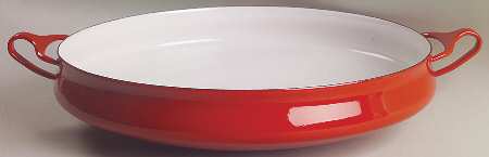 Kobenstyle Red (Older) 13" Metal Buffet Server