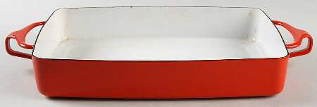Kobenstyle Red (Older) 10" Metal Rectangular Baker