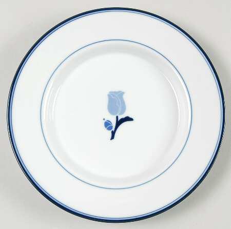 La Tulipe Blue Bread & Butter Plate