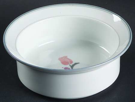 La Tulipe Grey Rim Cereal Bowl