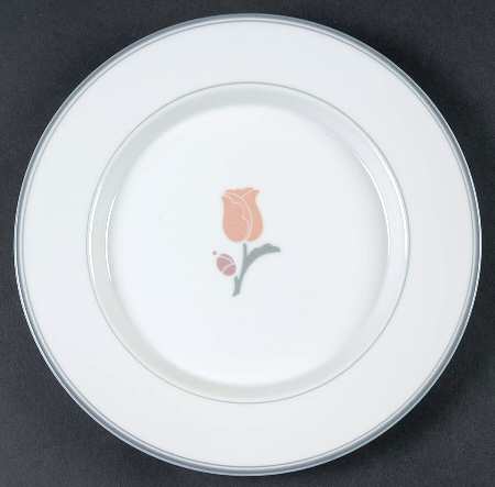 La Tulipe Grey Salad Plate
