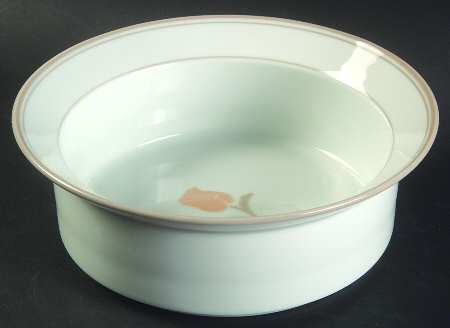 La Tulipe Taupe Rim Cereal Bowl