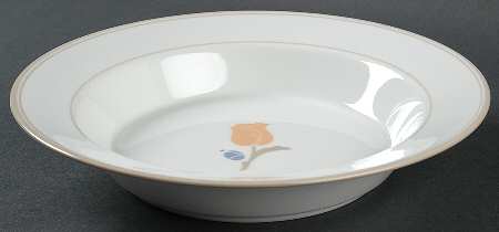 La Tulipe Taupe Rim Soup Bowl