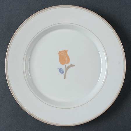 La Tulipe Taupe Salad Plate