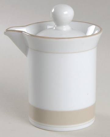 La Tulipe Taupe Creamer & Lid