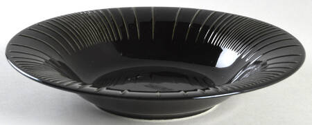 Linea Black Rim Soup Bowl