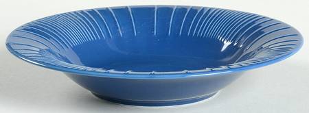 Linea Blue Rim Soup Bowl