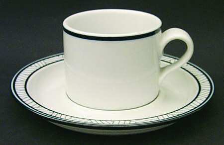 Lyngby Flat Cup & Saucer Set