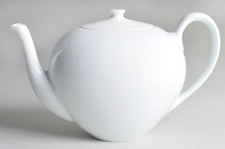 Magnolia White Teapot & Lid