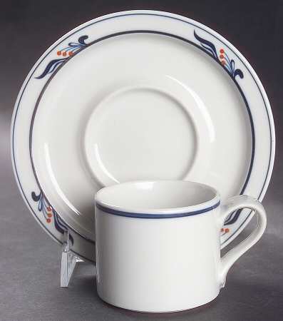 Maribo (Japan) Flat Demitasse Cup & Saucer Set