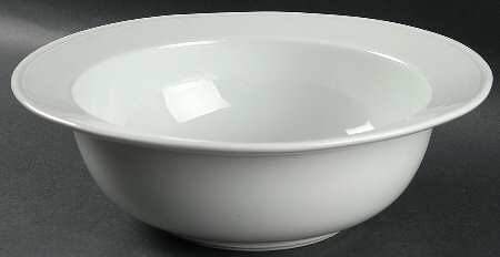 Statement White 11" Large Salad Serving Bowl
