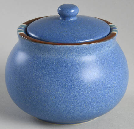 Mesa Sky Blue Sugar Bowl & Lid