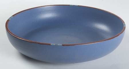 Mesa Sky Blue 11" Shallow Round Bowl
