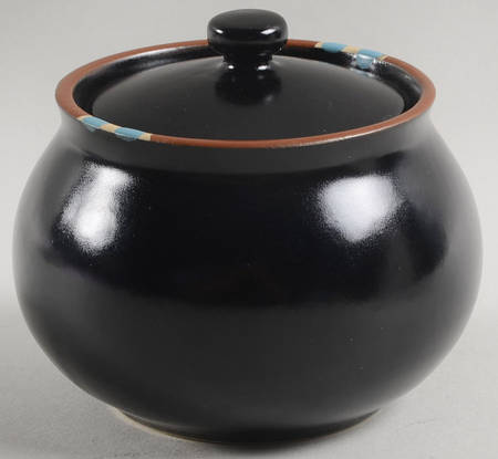 Mesa Black Sugar Bowl & Lid