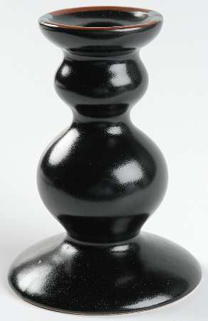 Mesa Black Single Light Candlestick