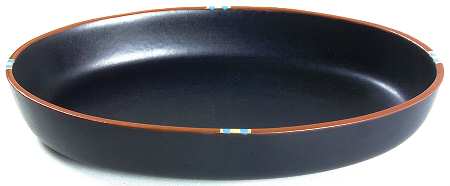 Mesa Black 12'' Oval Baker