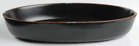 Mesa Black 15" Oval Baker