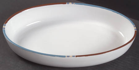 Mesa White Sand (Made in Portugal) 12'' Oval Baker