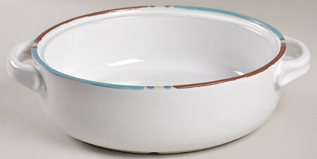 Mesa White Sand (Made in Portugal) 2 Qt Round Covered Casserole No Lid