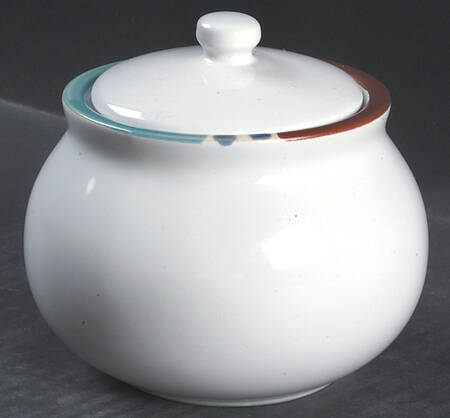 Mesa White Sand (Made in Portugal) Sugar Bowl & Lid